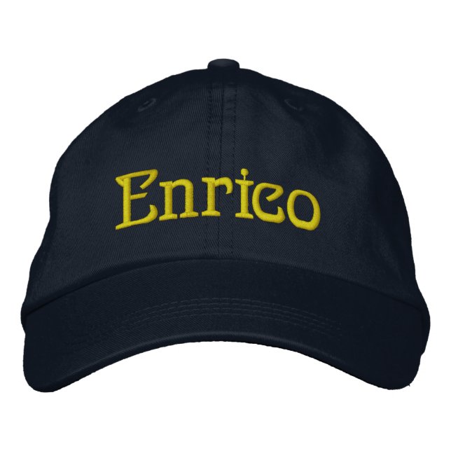 ENRICO Male Name Designer Cap (Front)