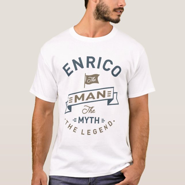 Enrico The Man T-Shirt (Front)