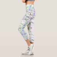 Enroute Low Altitude Chart Capri Leggings