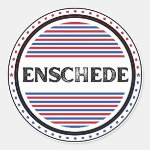 Enschede City Pride Emblem – Dutch Identity Classic Round Sticker