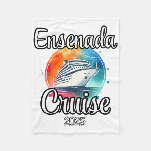 Ensenada Cruise 2025 Matching Family Vacation Men Fleece Blanket