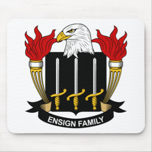 Ensign Family Crest Mouse Mat