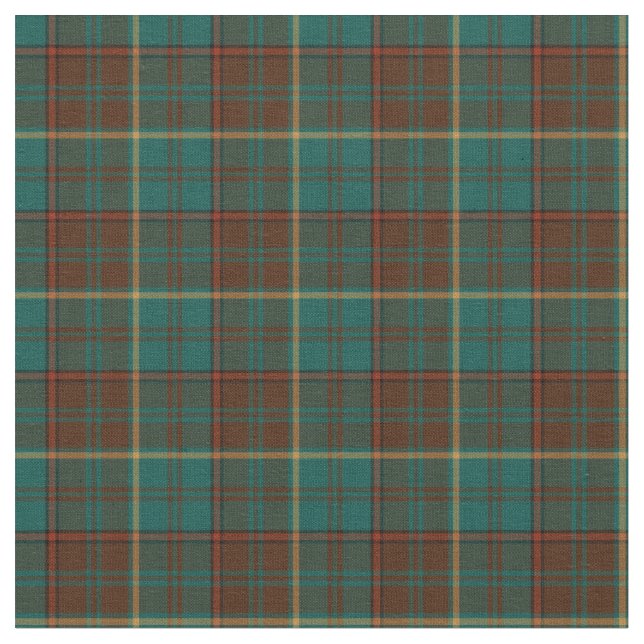 Ensign of Ontario Canada Tartan Fabric (Close Up)
