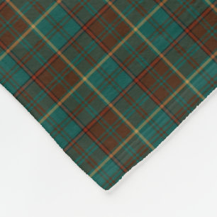 Ensign of Ontario Canada Tartan Fleece Blanket