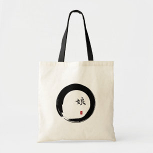 Enso Circle with Symbol for Daughter Tote Bag