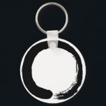 Enso Circle Zen Calligraphy Key Ring<br><div class="desc">Enso,  a Japanese word meaning circle. In Zen Buddhism,  an ensō is a hand-drawn circle in one or two uninhibited brushstrokes to express a moment when the mind is free to let the body create.</div>