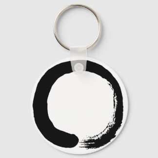 Enso Circle Zen Calligraphy Key Ring