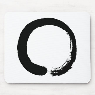 Enso Circle Zen Calligraphy Mouse Mat
