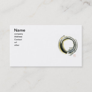 Enso with Pax, Kanji for peace Business Card