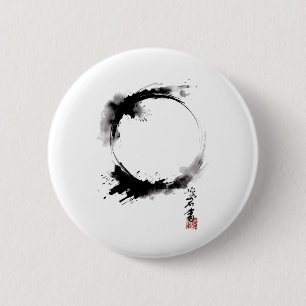Enso Zen Buddhism Circle Meditation Yoga 6 Cm Round Badge