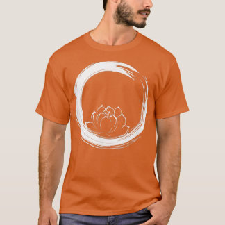 Enso Zen Circle and Lotus Flower T-Shirt