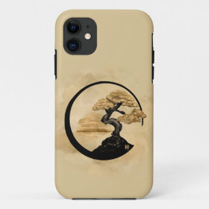 Enso Zen Circle Bonsai - Golden Sunrise iPhone 11 Case