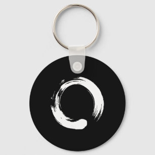 Enso, Zen, Circle, Buddha Meditation Japan Calligr Key Ring