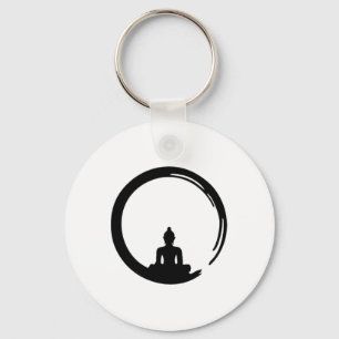 Enso, Zen, Circle, Buddha Meditation Japan Calligr Key Ring