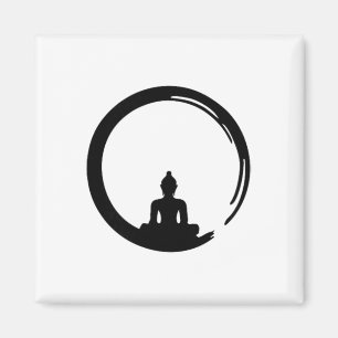 Enso, Zen, Circle, Buddha Meditation Japan Calligr Magnet
