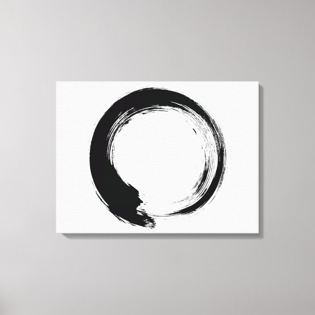 Enso Zen Circle Canvas Print (Front)