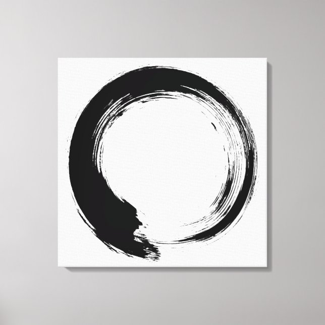 Enso Zen Circle Canvas Print (Front)