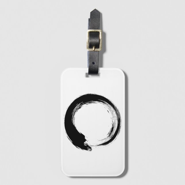 Enso Zen Circle Luggage Tag (Front Vertical)