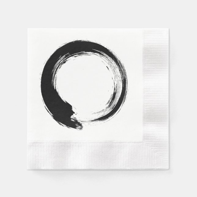 Enso Zen Circle Napkin (Front)