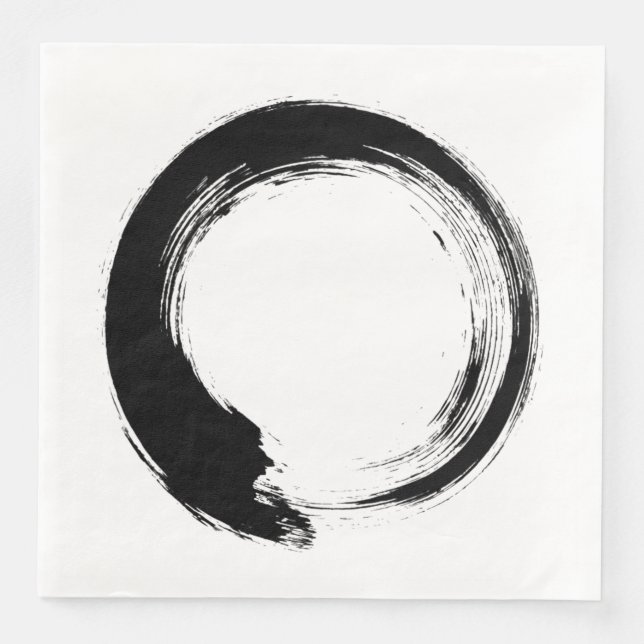 Enso Zen Circle Napkin (Front)