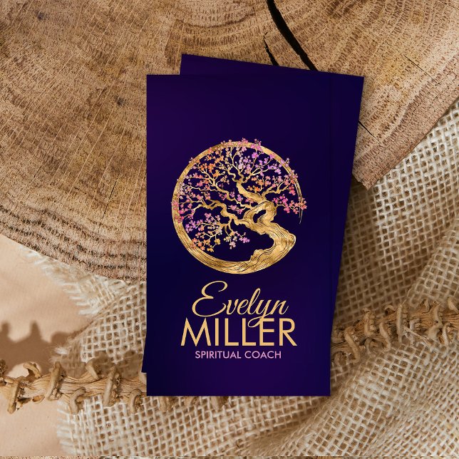 Enso Zen Circle Sakura Tree - Pastel Blossom Business Card (Creator Uploaded)