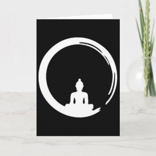 Enso, Zen, Circle, Symbol Buddhism Buddha Meditati Card