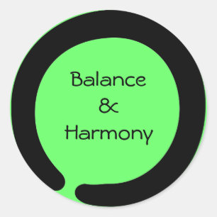 Enso Zen Symbol Classic Round Sticker