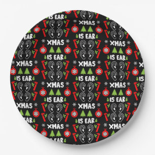 ENT Doctor Christmas Paper Plate