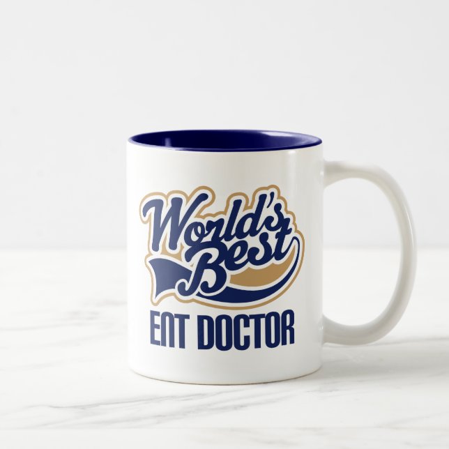 Ent Doctor Gift Two-Tone Coffee Mug (Right)