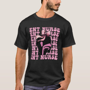 ENT Nurse Ear Nose Throat Nurse Girl Coquette Bow T-Shirt