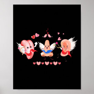 Ent Nurse Valentine Day Otolaryngologist Ear Nose Poster