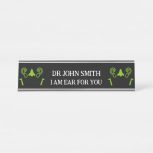 ENT Otolaryngology Otorhinolaryngologist    Desk Name Plate