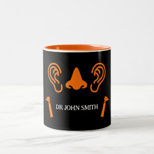 ENT Otolaryngology Otorhinolaryngologist    Two-Tone Coffee Mug