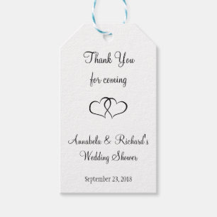 ENTANGLED HEARTS WEDDING SHOWER Gift Tags