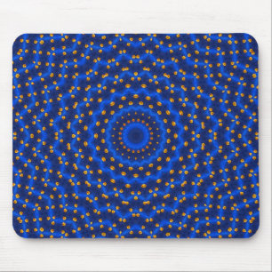 Ente auf Blau Kaleidoscope Small Mouse Mat