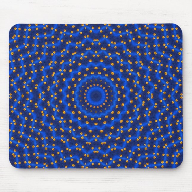 Ente auf Blau Kaleidoscope Small Mouse Mat (Front)