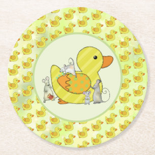 Ente nähen round paper coaster