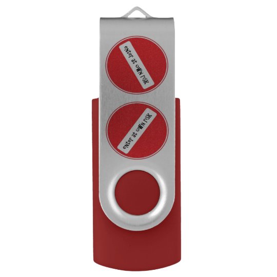enter at own risk USB stick USB Flash Drive