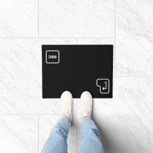 Enter Escape Doormat: Funny Keyboard Design Doormat