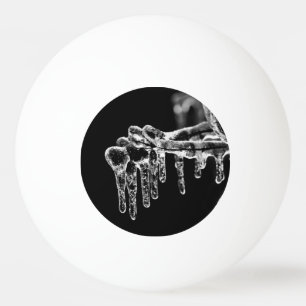 enter icy winter ping pong ball