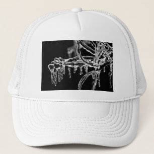 enter icy winter trucker hat