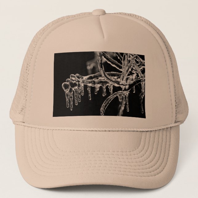enter icy winter trucker hat (Front)
