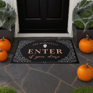 Enter If You Dare Personalised Halloween Doormat