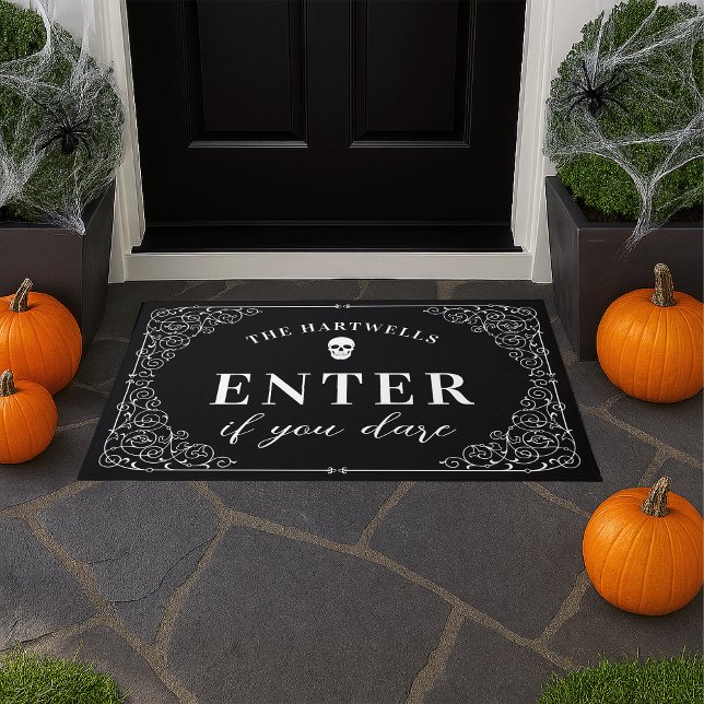 Enter If You Dare | Personalised Halloween Doormat (Creator Uploaded)