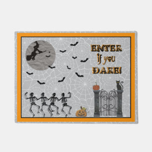 Enter If You Dare! Spooky Halloween Doormat