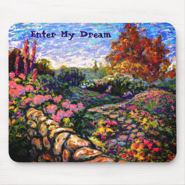 Enter My Dream of Omniseasonal Garden Mouse Mat (Front)