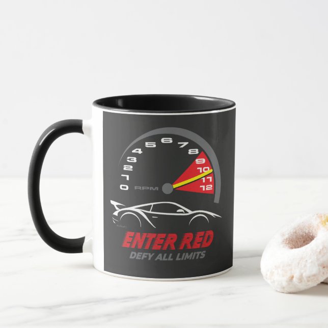 'Enter Red: Defy All Limits'  Mug (With Donut)