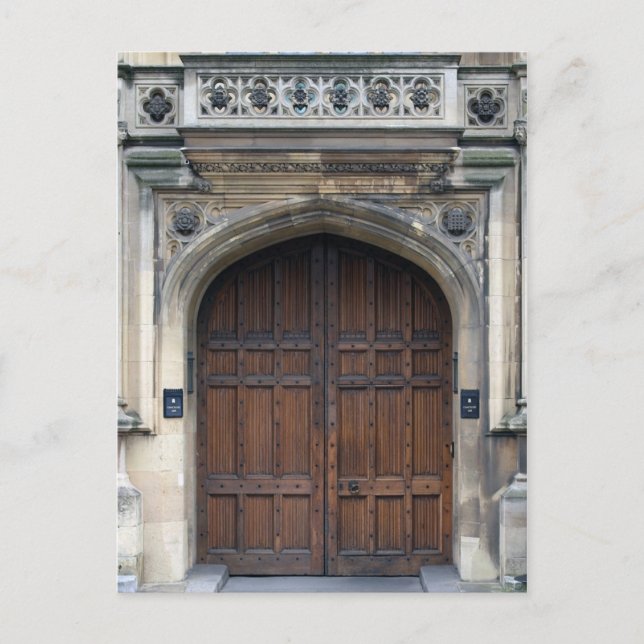 Enter the Doors of Parliament - Westminster Postcard (Front)