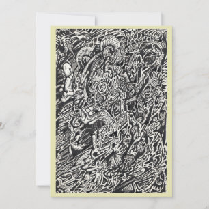 Enter, The Microdot Man Flat Card