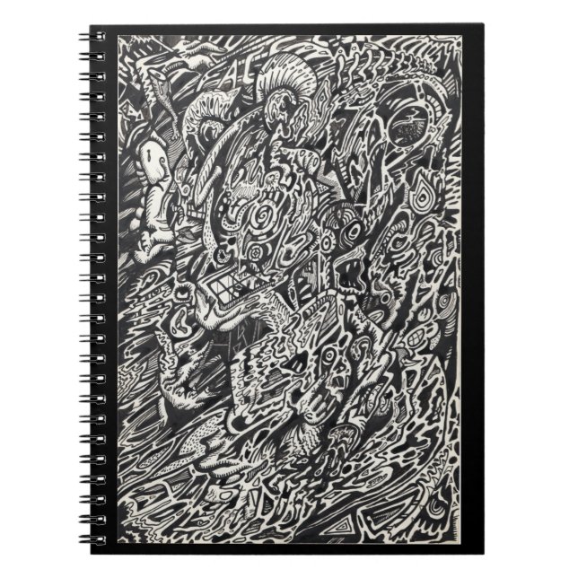 Enter, The Microdot Man Notebook (Front)